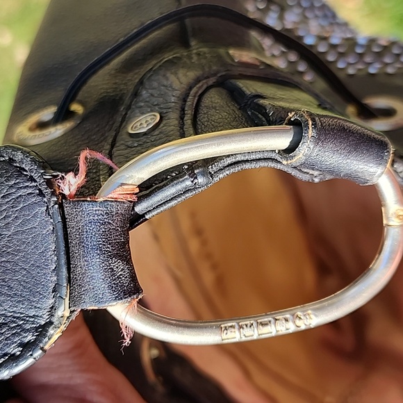 Rare 💎Vintage Leather Juicy Couture Bling Crystal Bag! - Picture 6 of 10